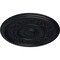 Ekena Millwork Tyrone Ceiling Medallion (Fits Canopies up to 6 3/4"), Hand-Painted Steel Gray, 16 1/8"OD x 3/4"P CM16TYSGS - alternate 3